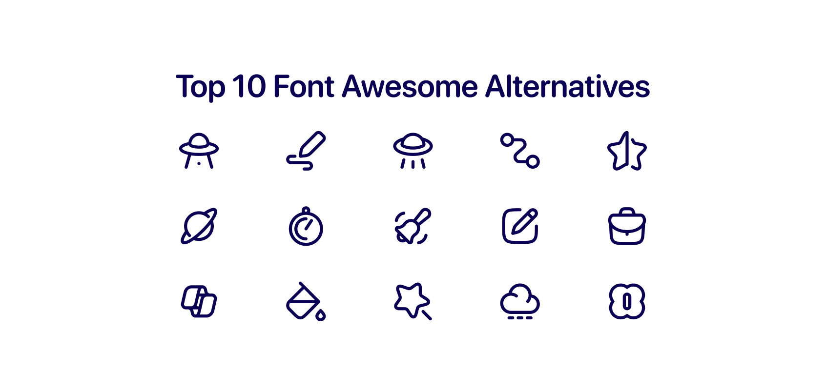 Top 10 Font Awesome Alternatives in 2024